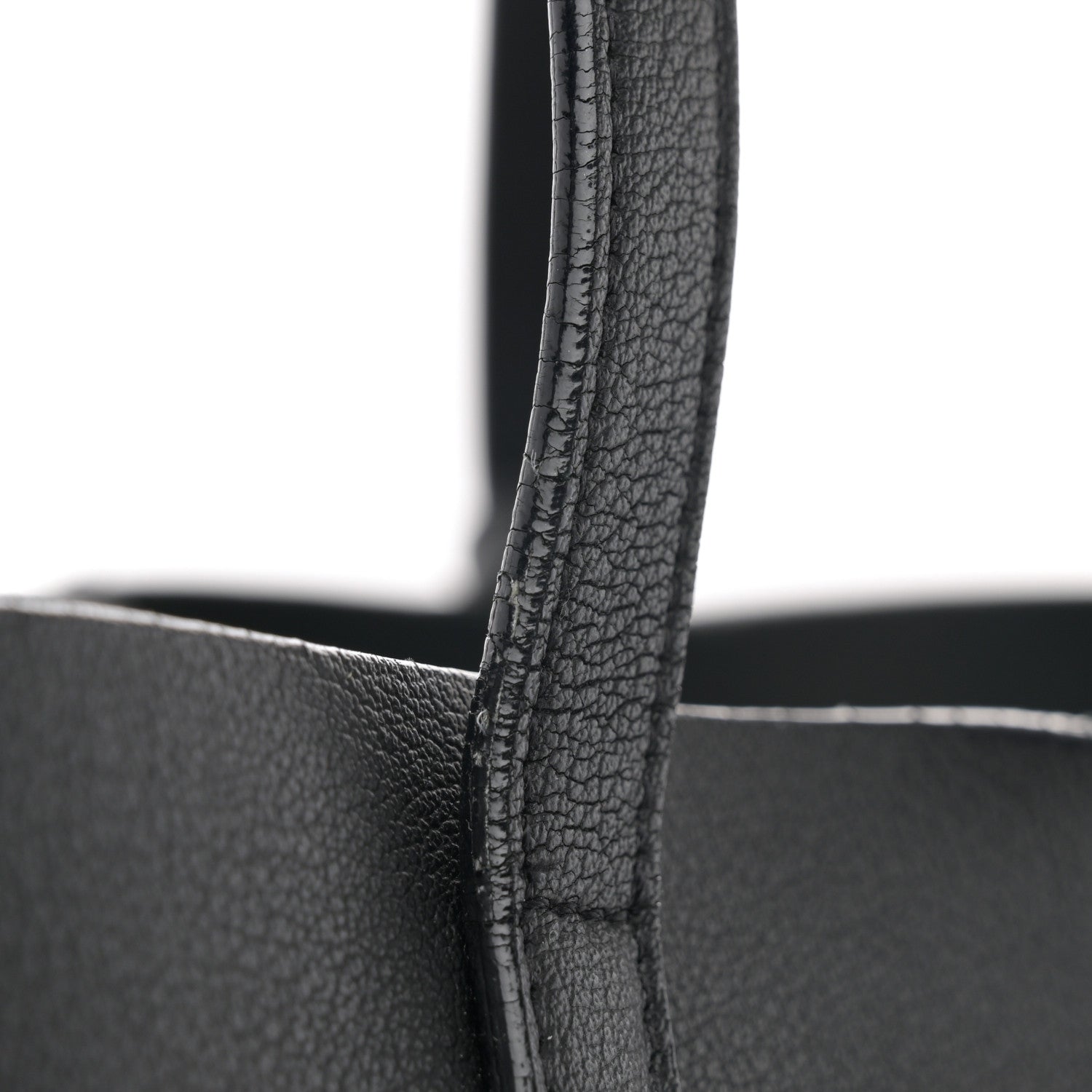 Saint Laurent Calfskin Large Shopping Tote Black 13 of 13