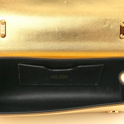 Dolce & Gabbana Metallic Calfskin DG Girls Shoulder Bag Gold 4 of 9