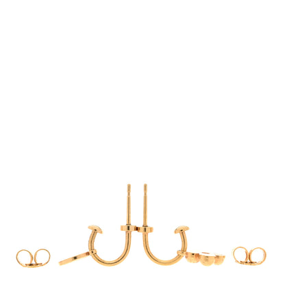 Louis Vuitton Brass Blooming Earrings Gold 3 of 4