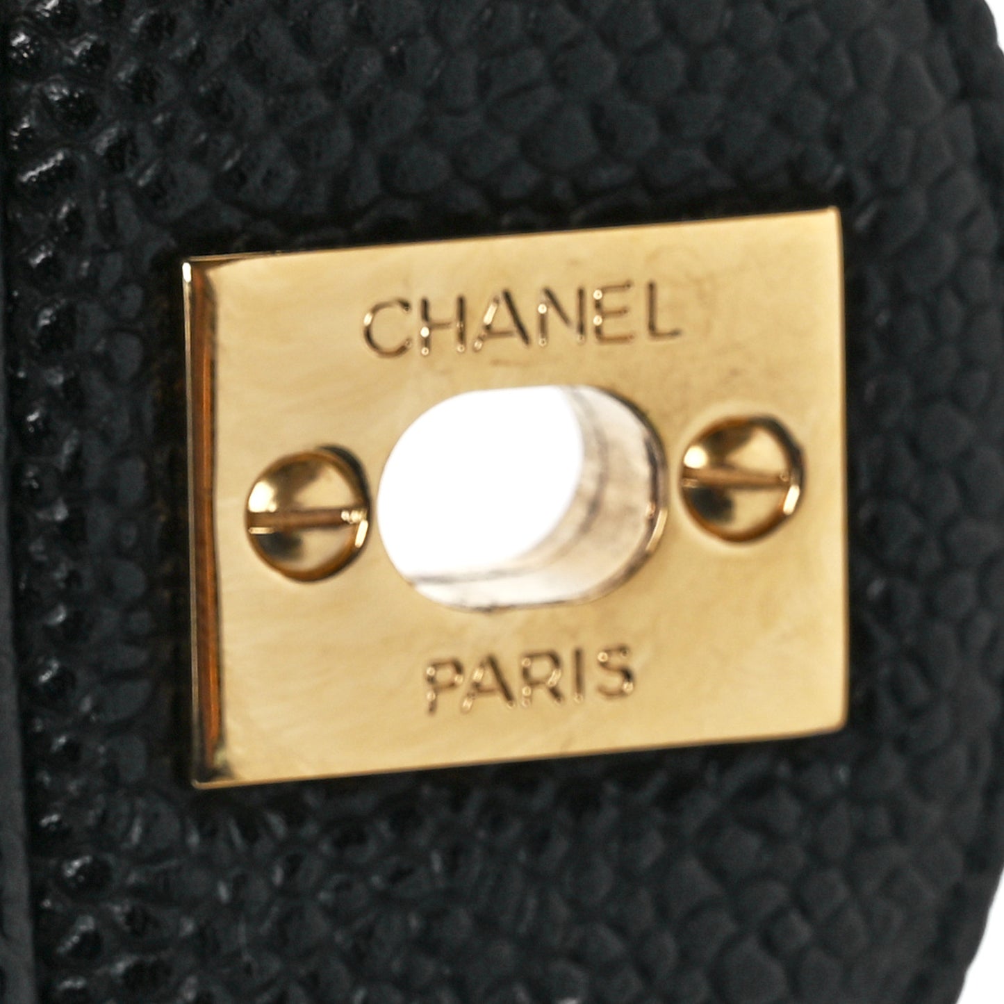 Caviar Quilted Mini Square Flap Black