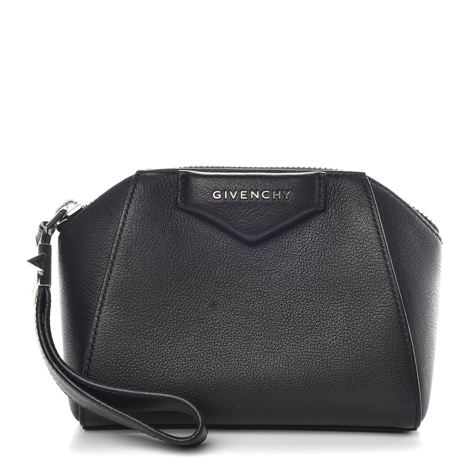 Givenchy Sugar Goatskin Small Antigona Beauty Wristlet Black 1 of 9