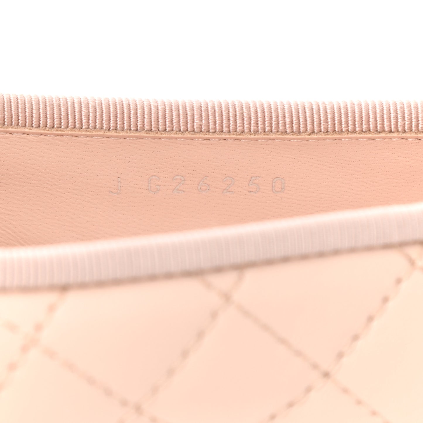 Lambskin Quilted Cap Toe Ballerina Flats 37.5 Beige