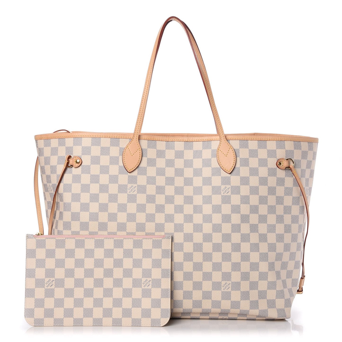 Damier Azur Neo Neverfull GM Rose Ballerine