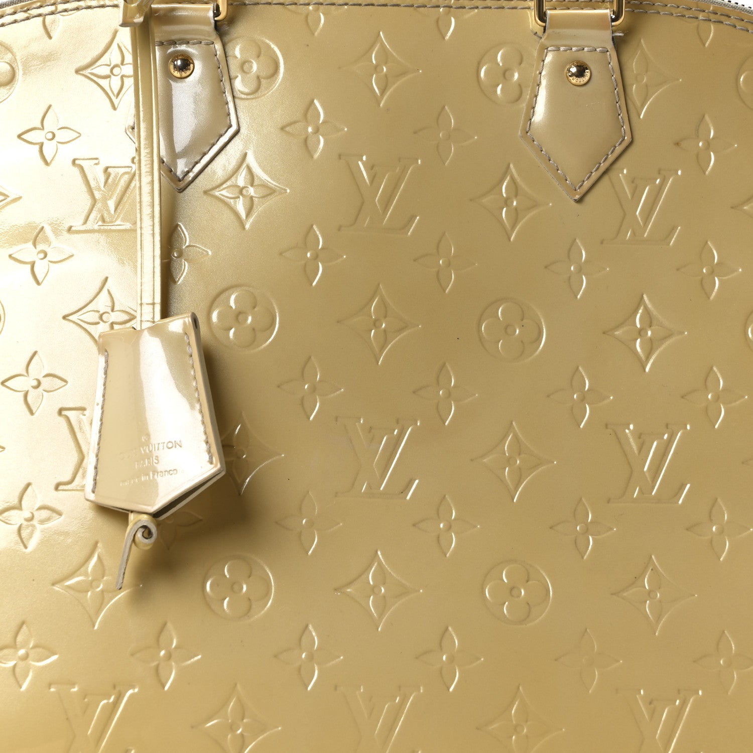 Louis Vuitton Vernis Alma GM Blanc Corail 7 of 9