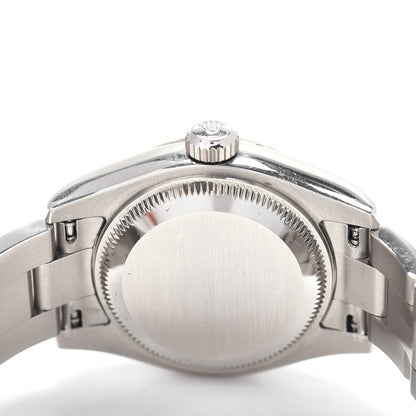 Rolex Stainless Steel 18K White Gold 26mm Oyster Perpetual Datejust Watch Black 179174 4 of 5