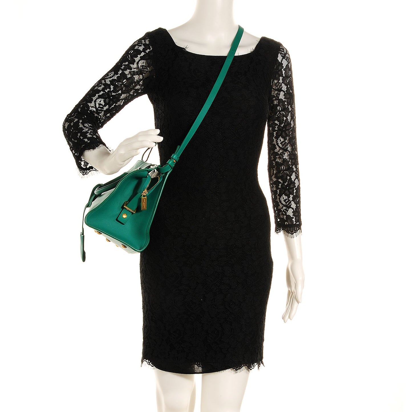 Calfskin Small Classic Y Cabas Green