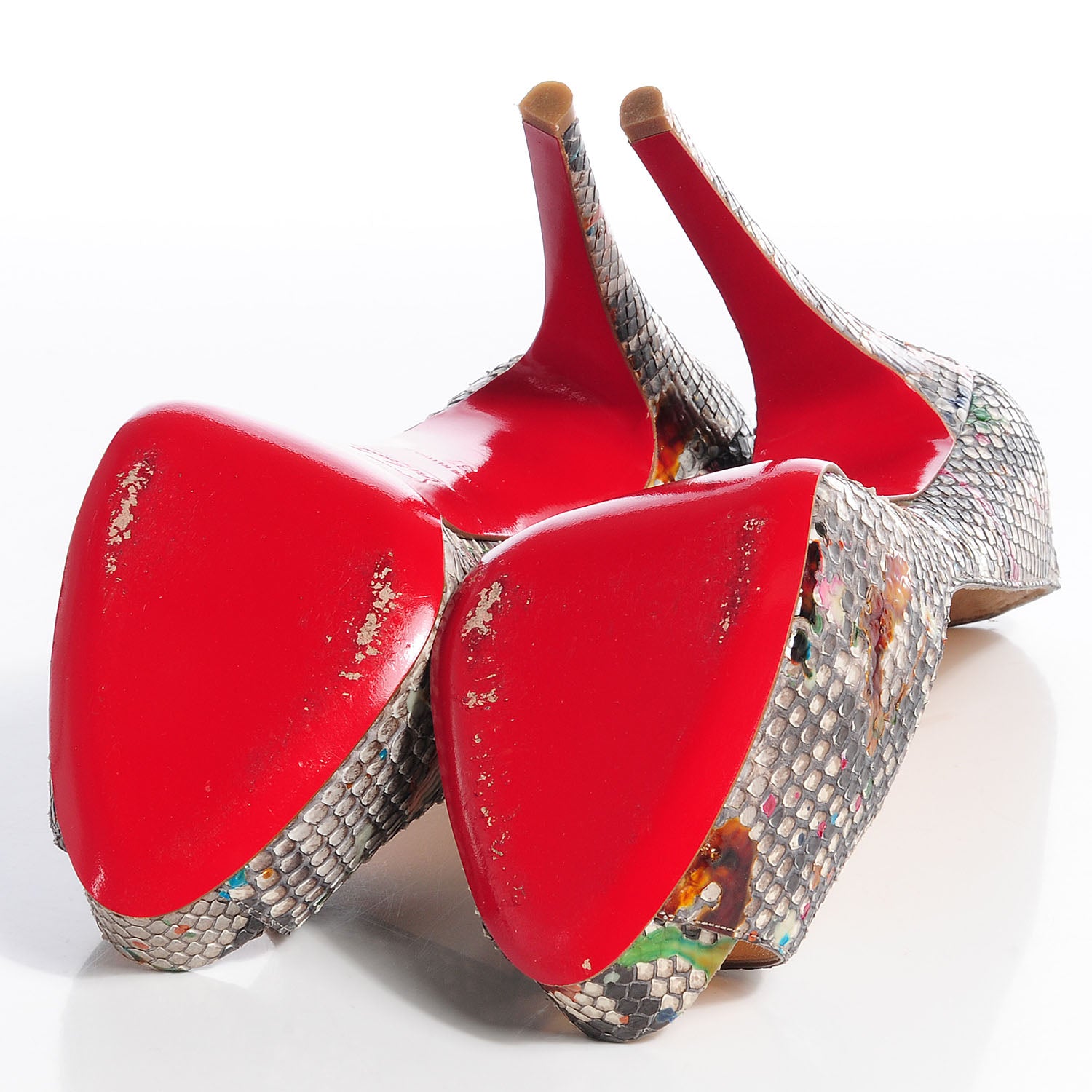 Christian Louboutin Python Carnival Hyper Very Prive 120 Pumps 37 Multicolor 5 of 7