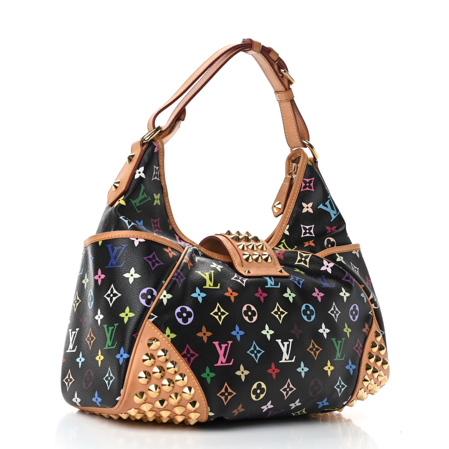 Louis Vuitton Monogram Multicolor Chrissie Black 2 of 4