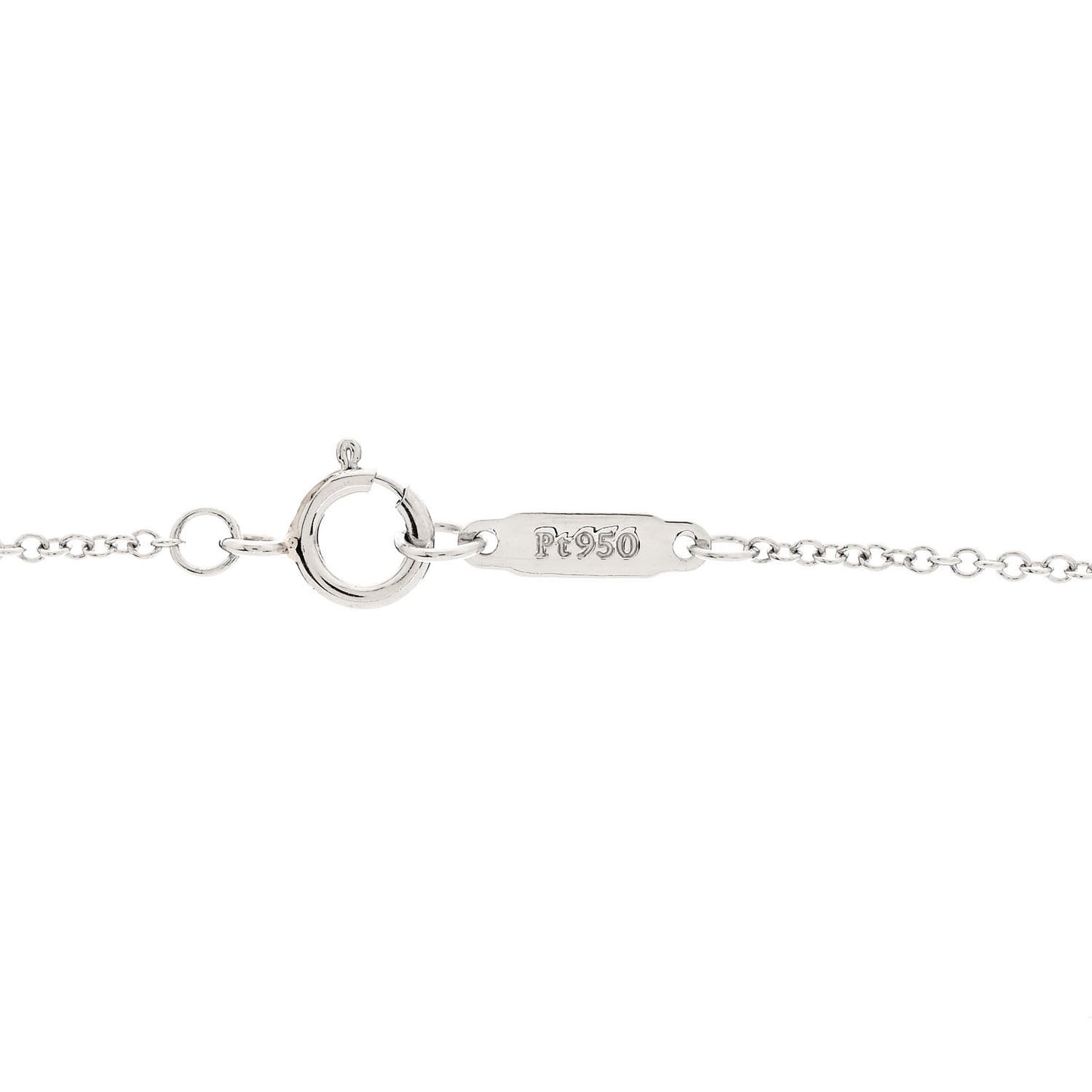 Platinum Diamond Schlumberger Ten Stone Cross Pendant Necklace
