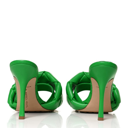 Bottega Veneta Nappa Maxi Intrecciato Lido 90mm Mule Sandals 41 Grass 6 of 10