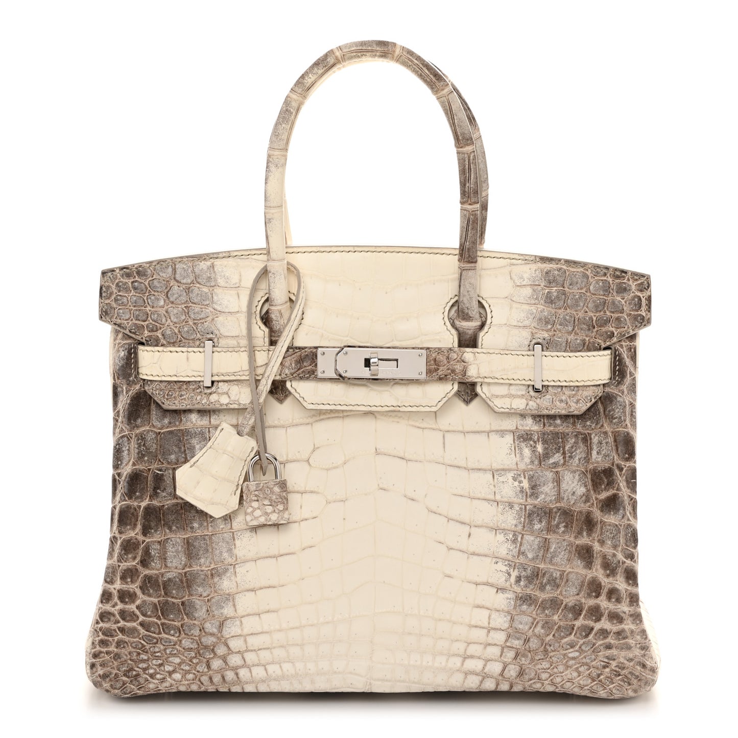 Matte Niloticus Crocodile Himalaya Birkin 30 Blanc