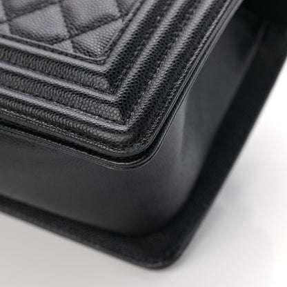 Chanel Caviar Quilted Medium Boy Flap Black 10 of 12