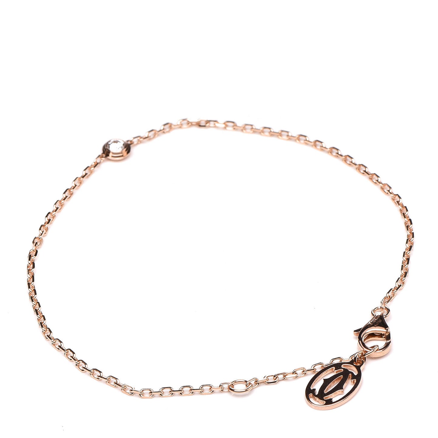 18K Pink Gold Diamond SM D'Amour Bracelet