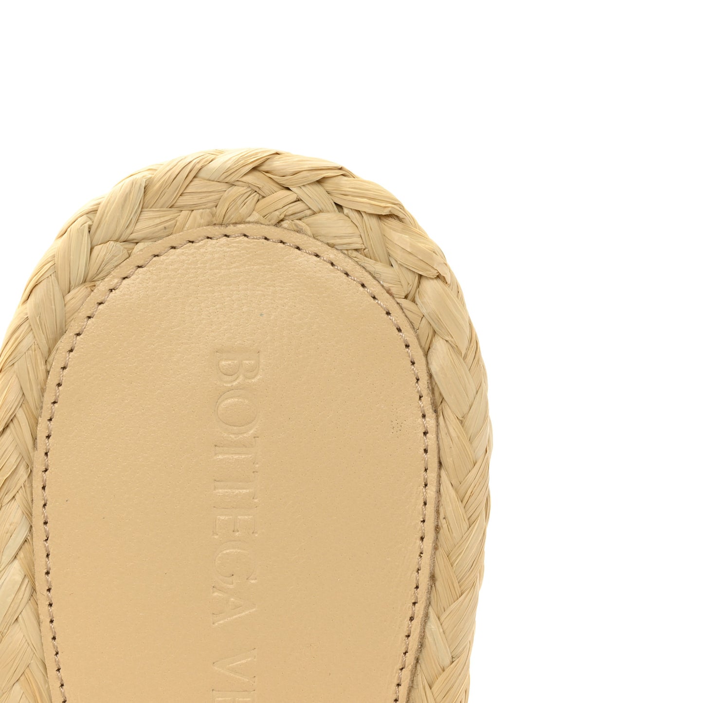 Raffia Intrecciato Lido Mule 90 Sandals 40 Cane Sugar