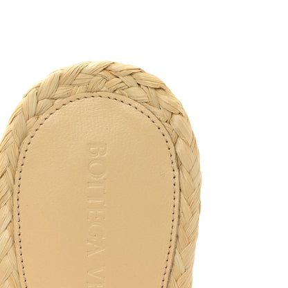 Bottega Veneta Raffia Intrecciato Lido Mule 90 Sandals 40 Cane Sugar 9 of 9