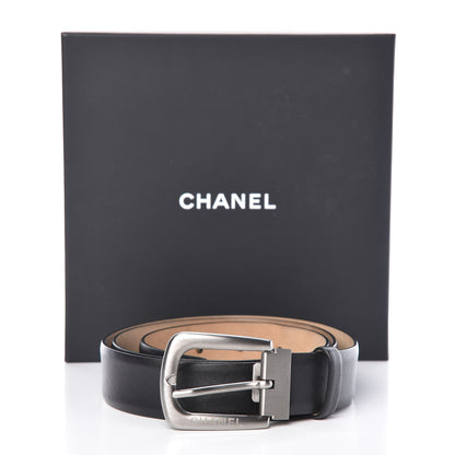 Chanel Calfskin Belt 95 38 Black 10 of 10
