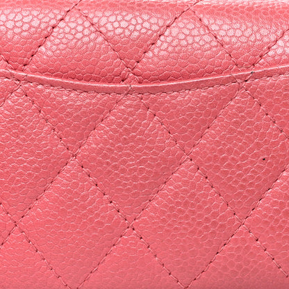 Chanel Caviar Quilted Classic 4 Key Holder Wallet Pink 13 of 14
