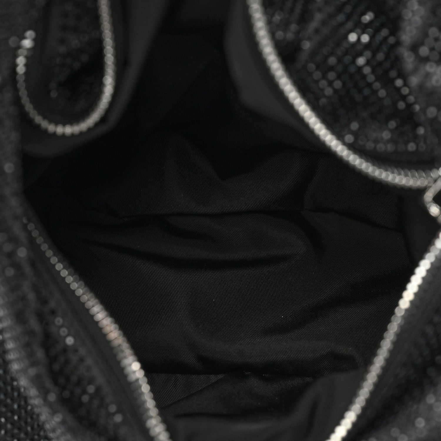 Alexander Wang Mesh Crystal Rhinestone 5 Pocket Mini Hobo Black 5 of 8