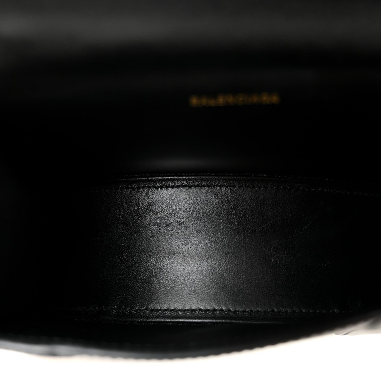 Balenciaga Shiny Box Calfskin Hourglass Top Handle Bag XS Black 5 of 10