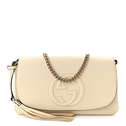 Gucci Cellarius Calfskin Medium Soho Flap Crossbody Ivoire 1 of 10