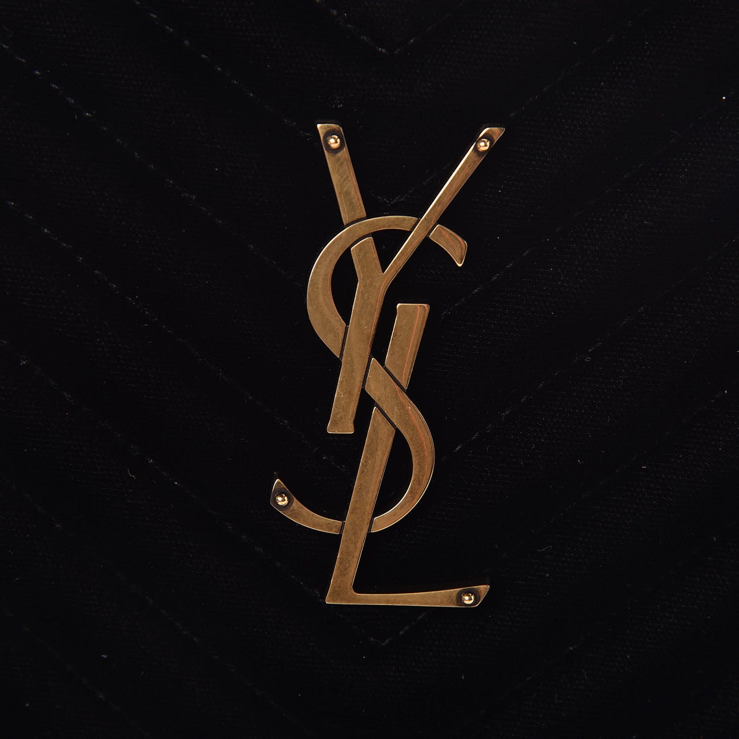 Velvet Matelasse Monogram Lou Camera Bag Black