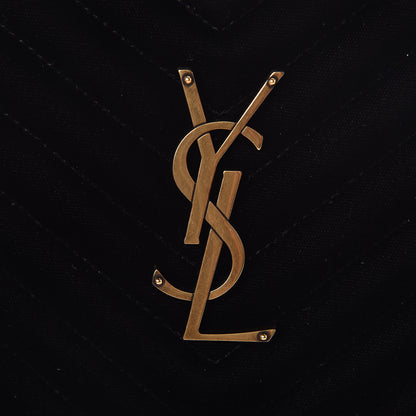 Saint Laurent Velvet Matelasse Monogram Lou Camera Bag Black 9 of 9