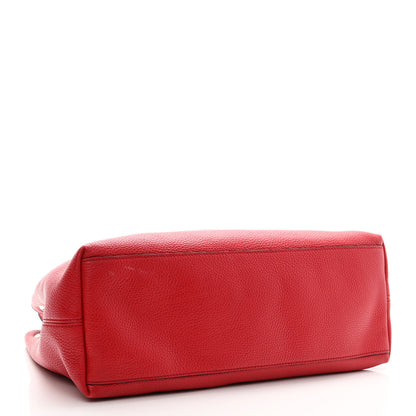 Gucci Cellarius Calfskin Medium Soho Chain Shoulder Bag Vibrant Red 4 of 11
