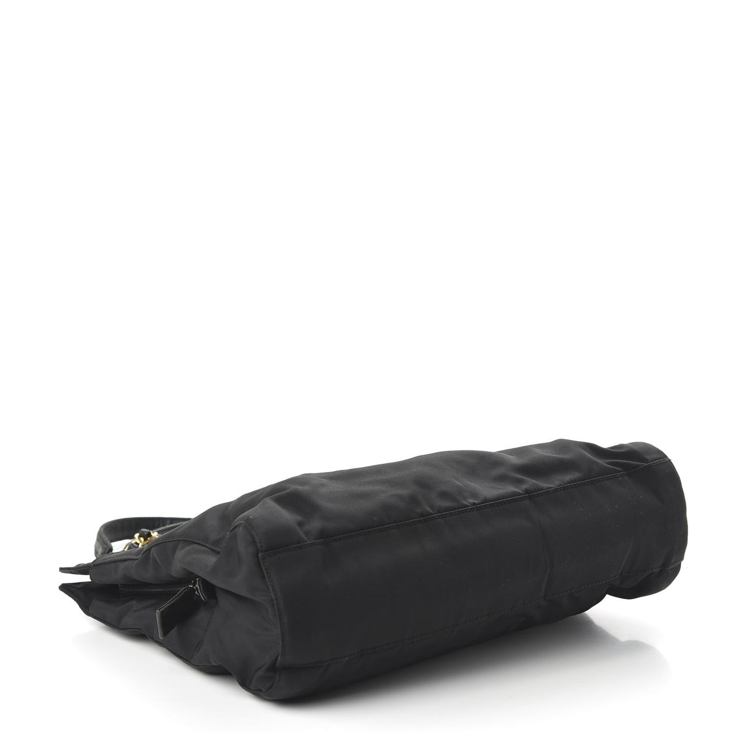 Tessuto Nylon Chain Shoulder Bag Black