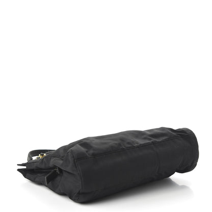 Prada Tessuto Nylon Chain Shoulder Bag Black 4 of 9