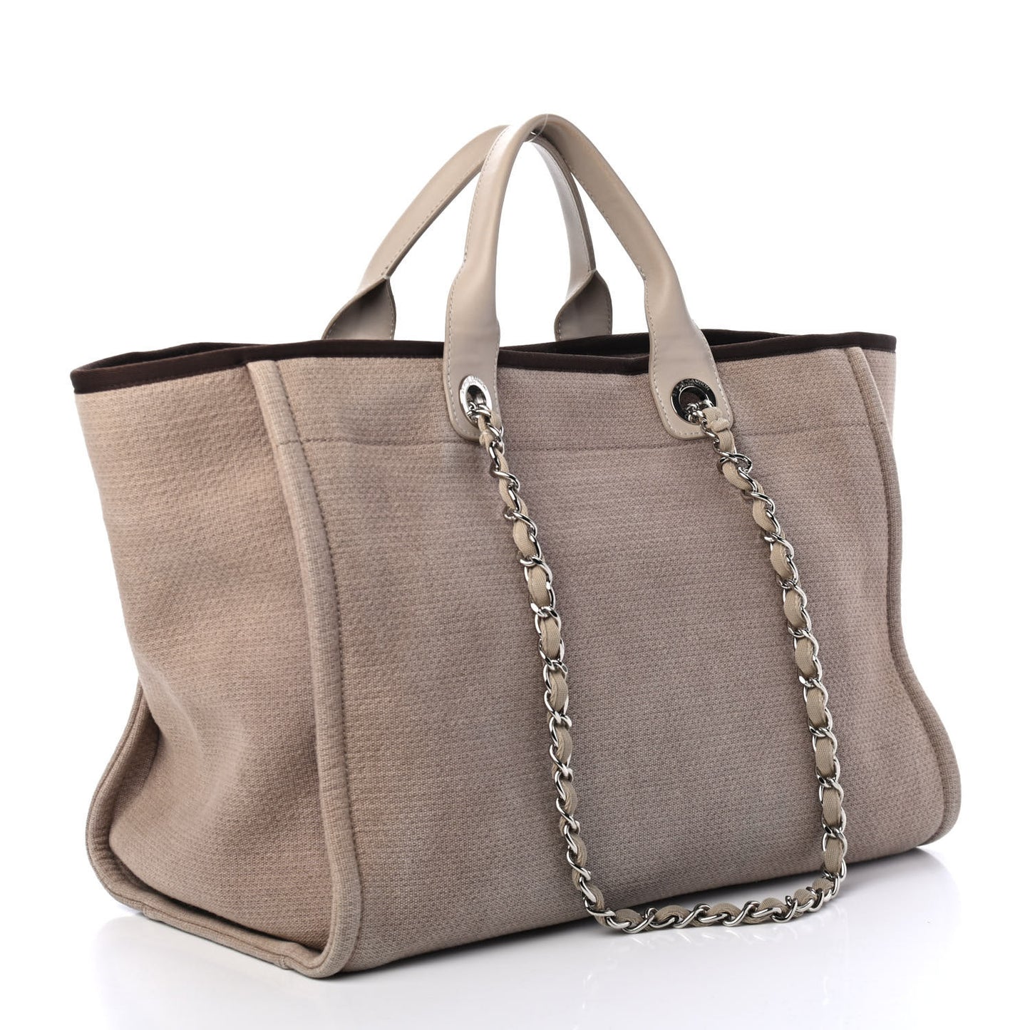 Canvas Medium Deauville Tote Ecru