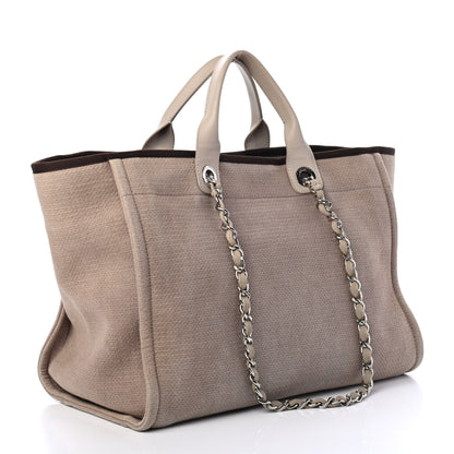 Chanel Canvas Medium Deauville Tote Ecru 2 of 4