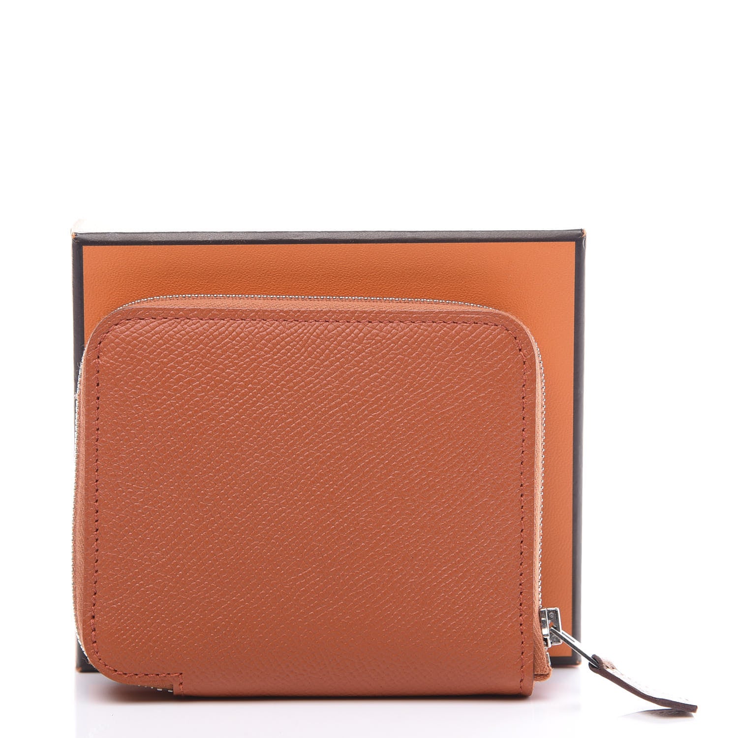 Hermes Epsom Silk'in Compact Wallet Terre Battue 8 of 8