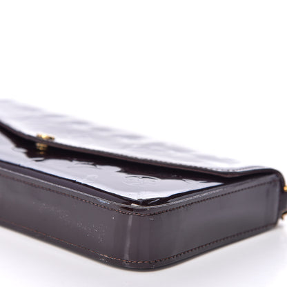 Louis Vuitton Vernis Pochette Felicie Chain Wallet Amarante 6 of 16