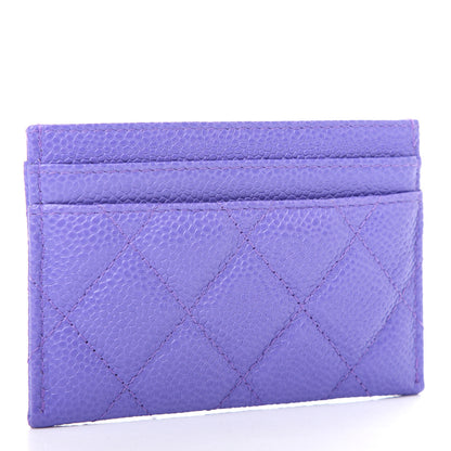 Chanel Caviar Quilted Incognito Card Holder Purple 3 of 9