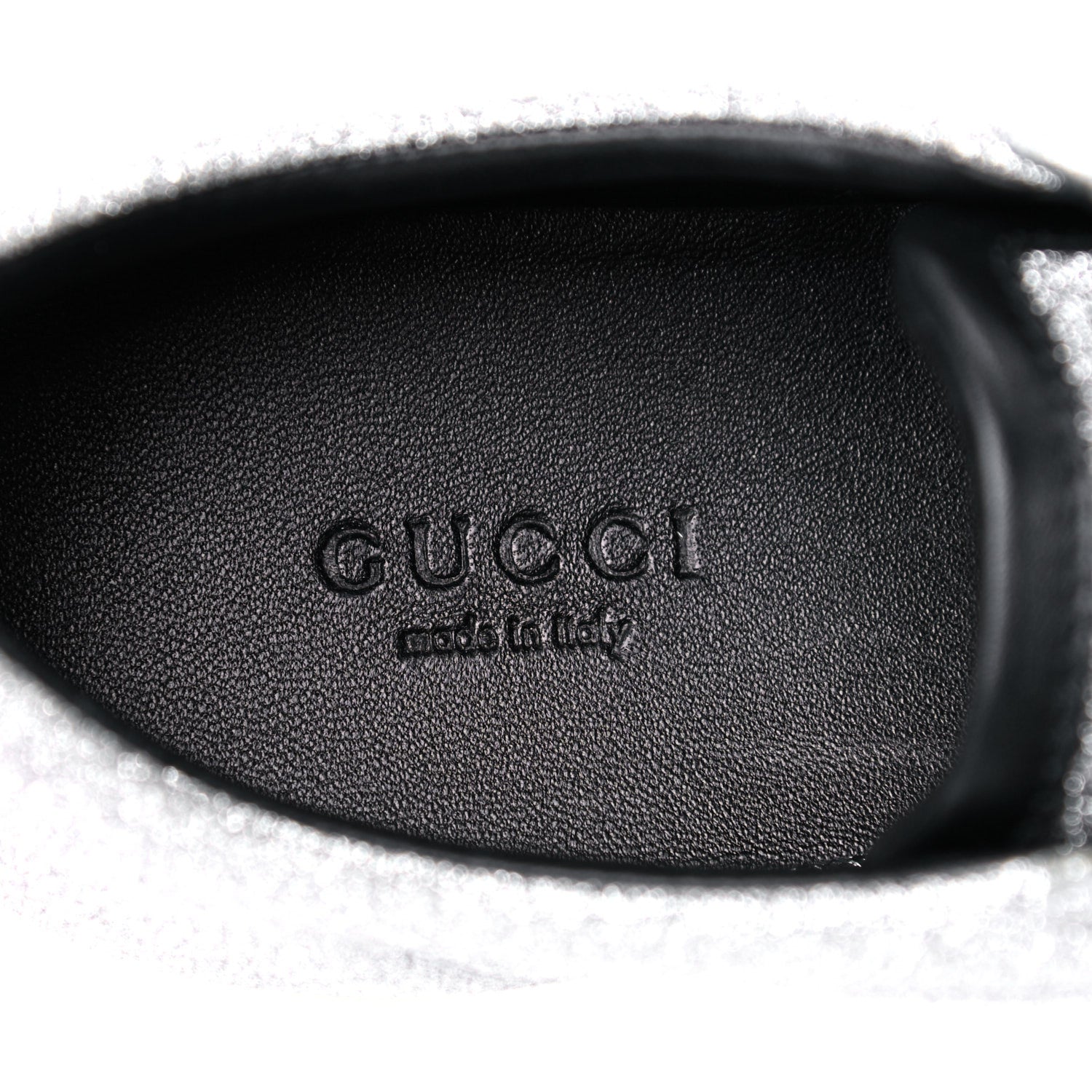 Gucci Glitter Fabric Studded Web Womens Sneakers 36.5 Silver 9 of 10