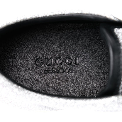 Gucci Glitter Fabric Studded Web Womens Sneakers 36.5 Silver 9 of 10
