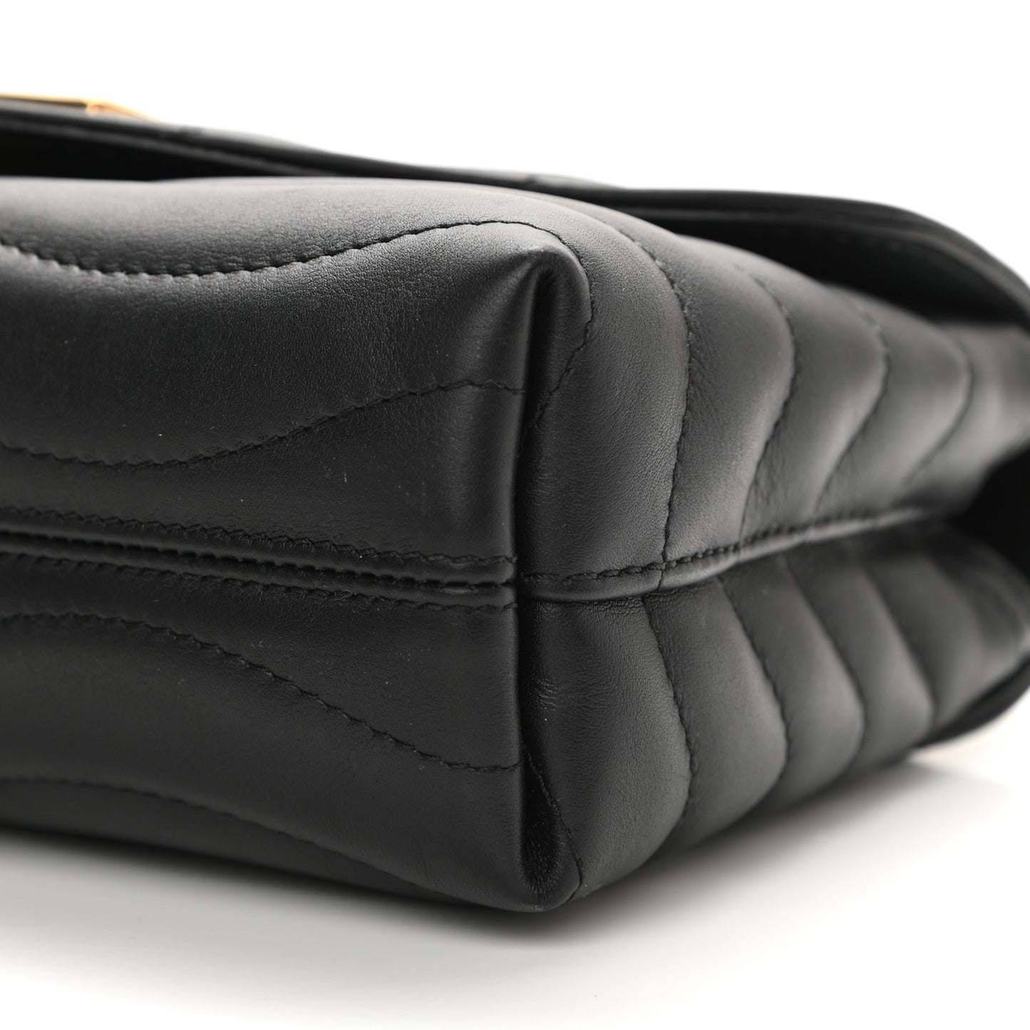 Calfskin LV New Wave Chain Bag Black