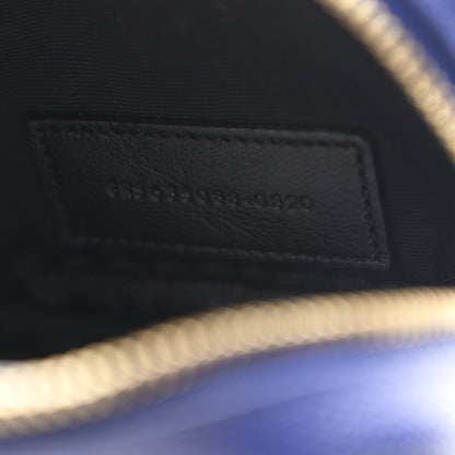Saint Laurent Grain De Poudre Matelasse Monogram Baby Lou Camera Bag Sapphire Blue 7 of 10
