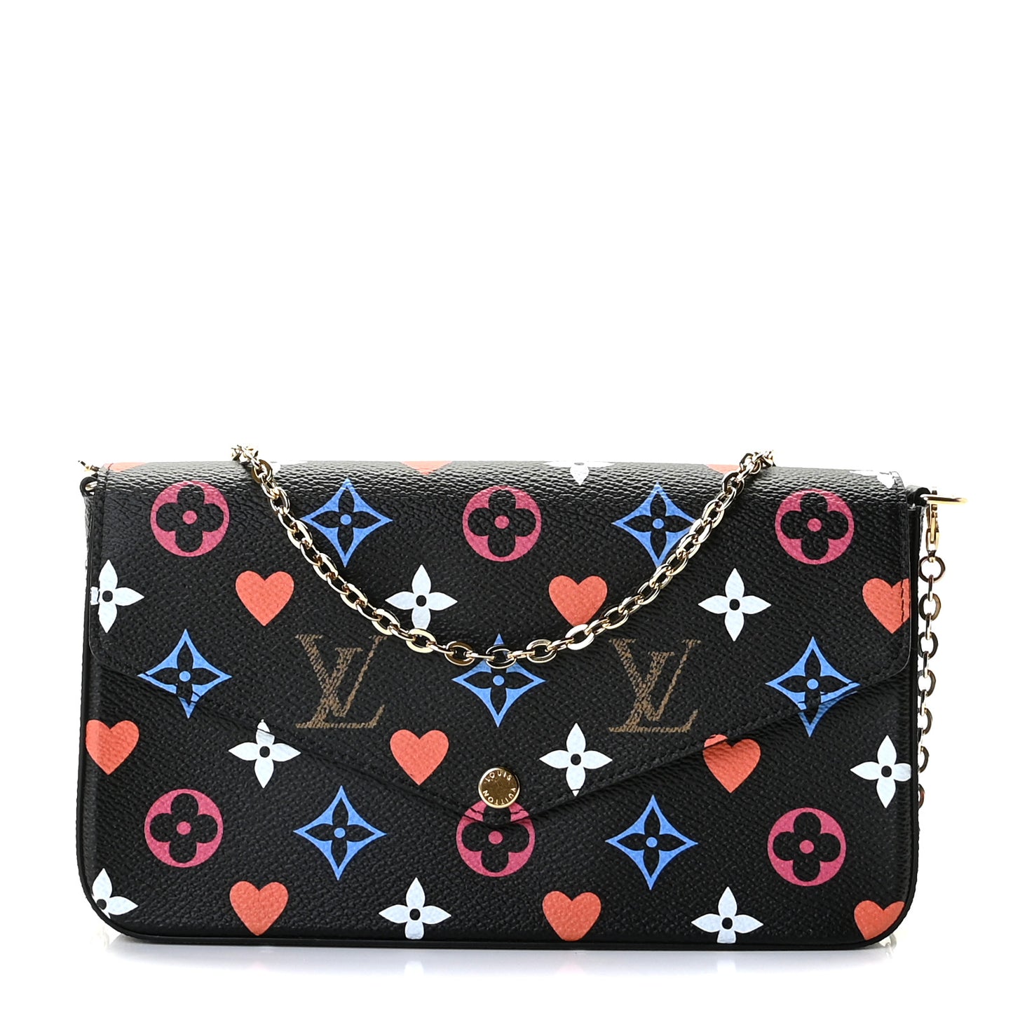 Game On Felicie Chain Wallet Black