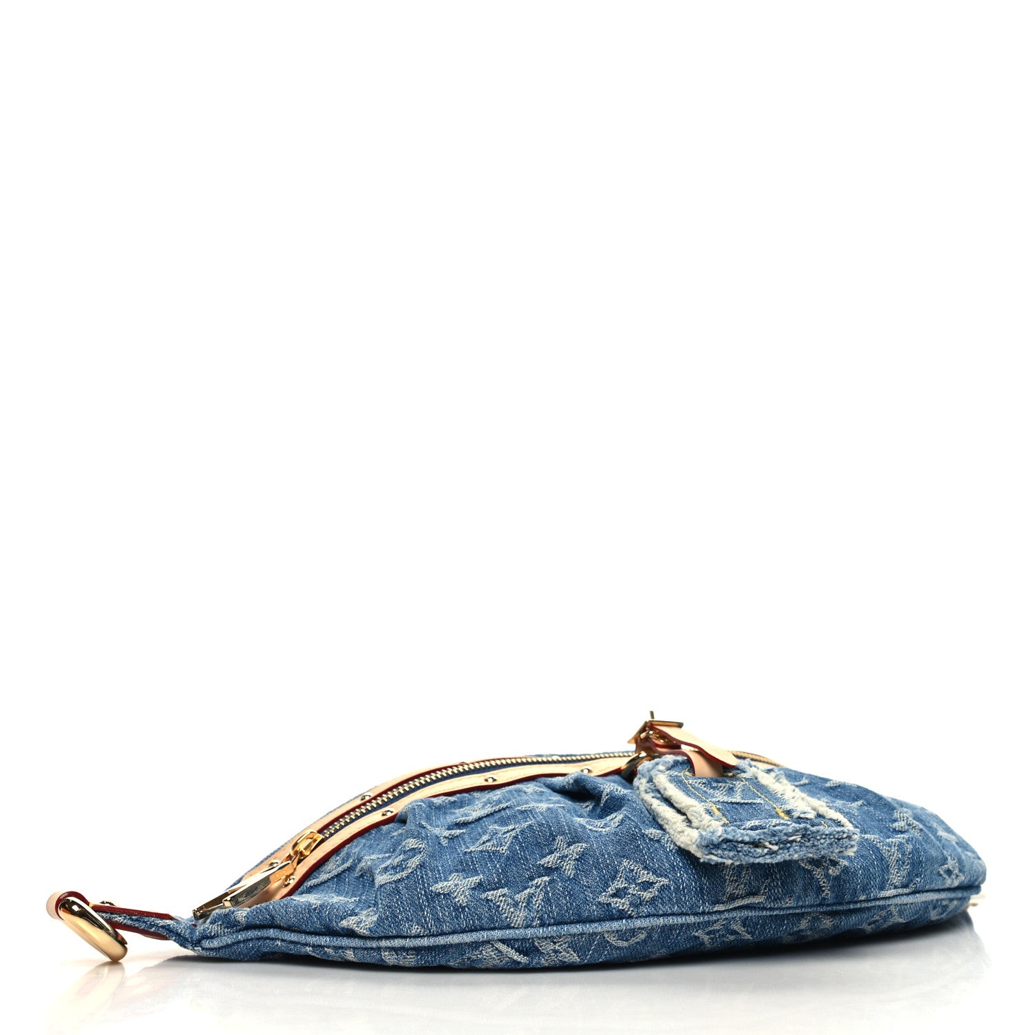 Louis Vuitton Monogram Denim High Rise Bumbag Blue 3 of 8