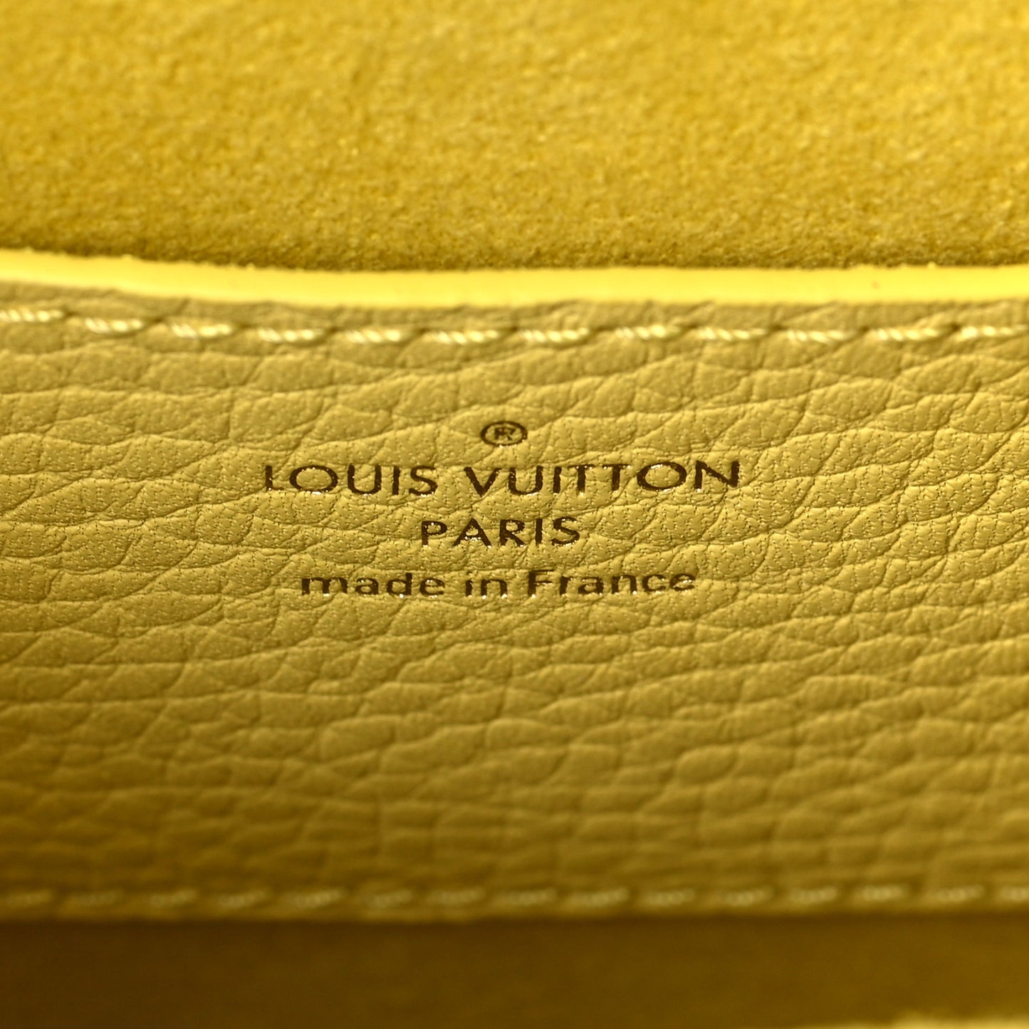 Taurillon Smooth Calfskin Scrunchie Twist One Handle PM Yellow