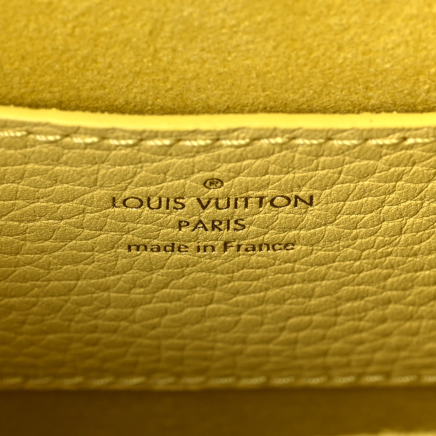 Louis Vuitton Taurillon Smooth Calfskin Scrunchie Twist One Handle PM Yellow 6 of 7