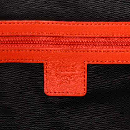 MCM Visetos Large Traveler Weekender Duffle Bag Black White 5 of 18