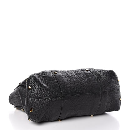 Jimmy Choo Grained Calfskin Studded Lockett Shopper Tote Black 4 of 13