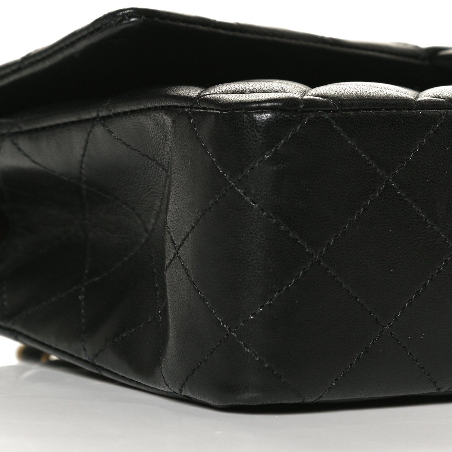 Chanel Lambskin Quilted Medium Double Flap Black 8 of 16