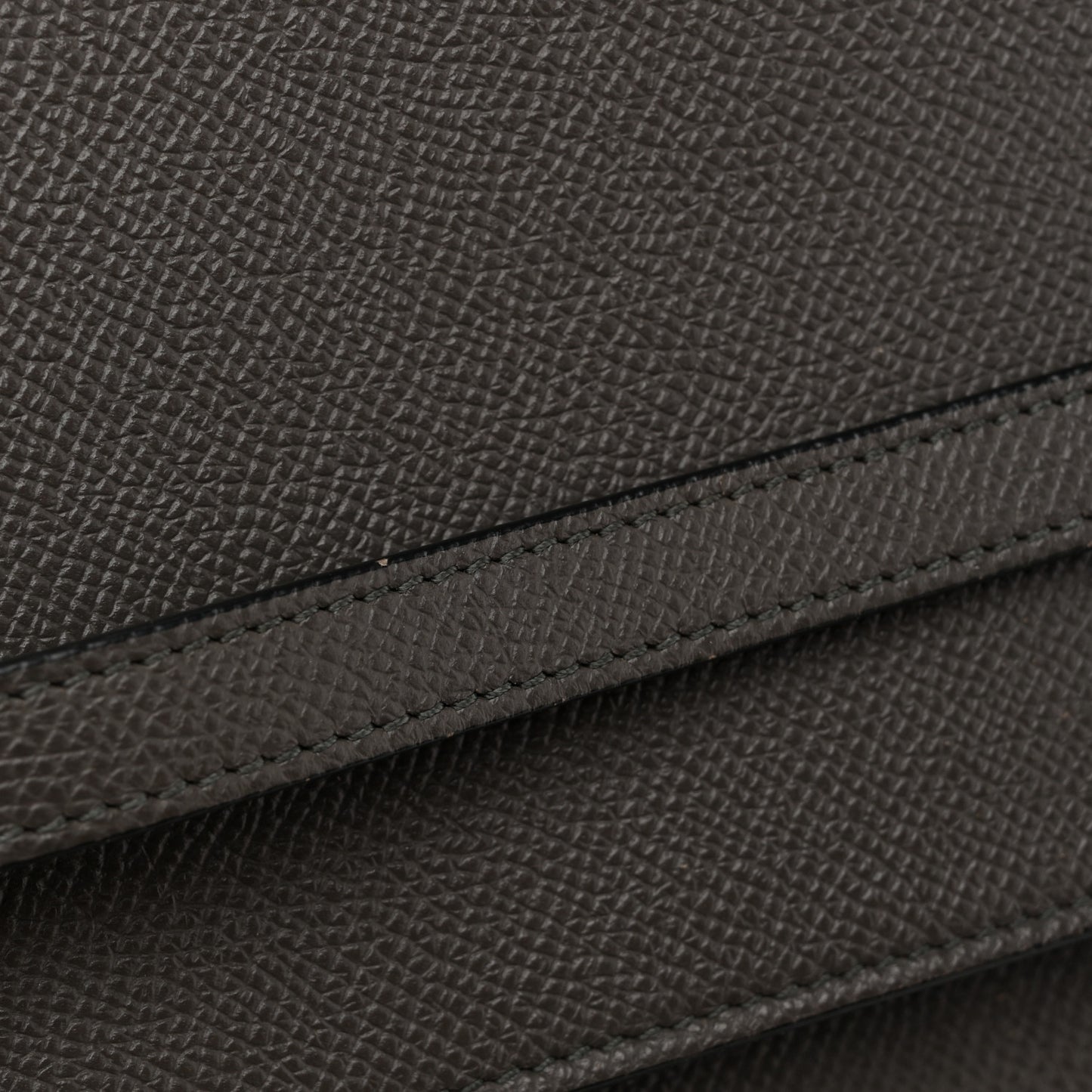 Grained Calfskin Mini Belt Bag Grey