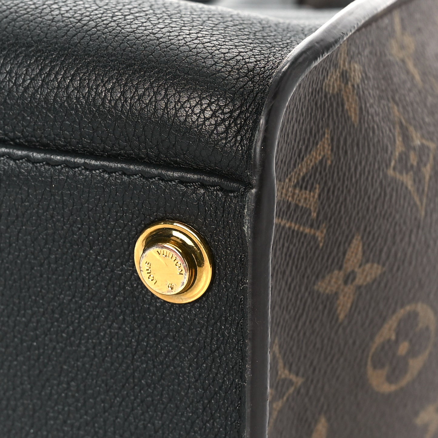 Calfskin Monogram On My Side Black