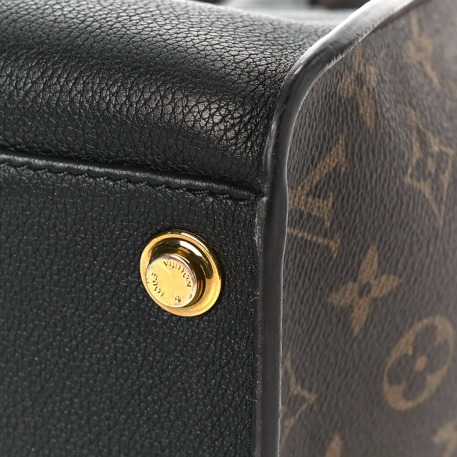 Louis Vuitton Calfskin Monogram On My Side Black 8 of 13