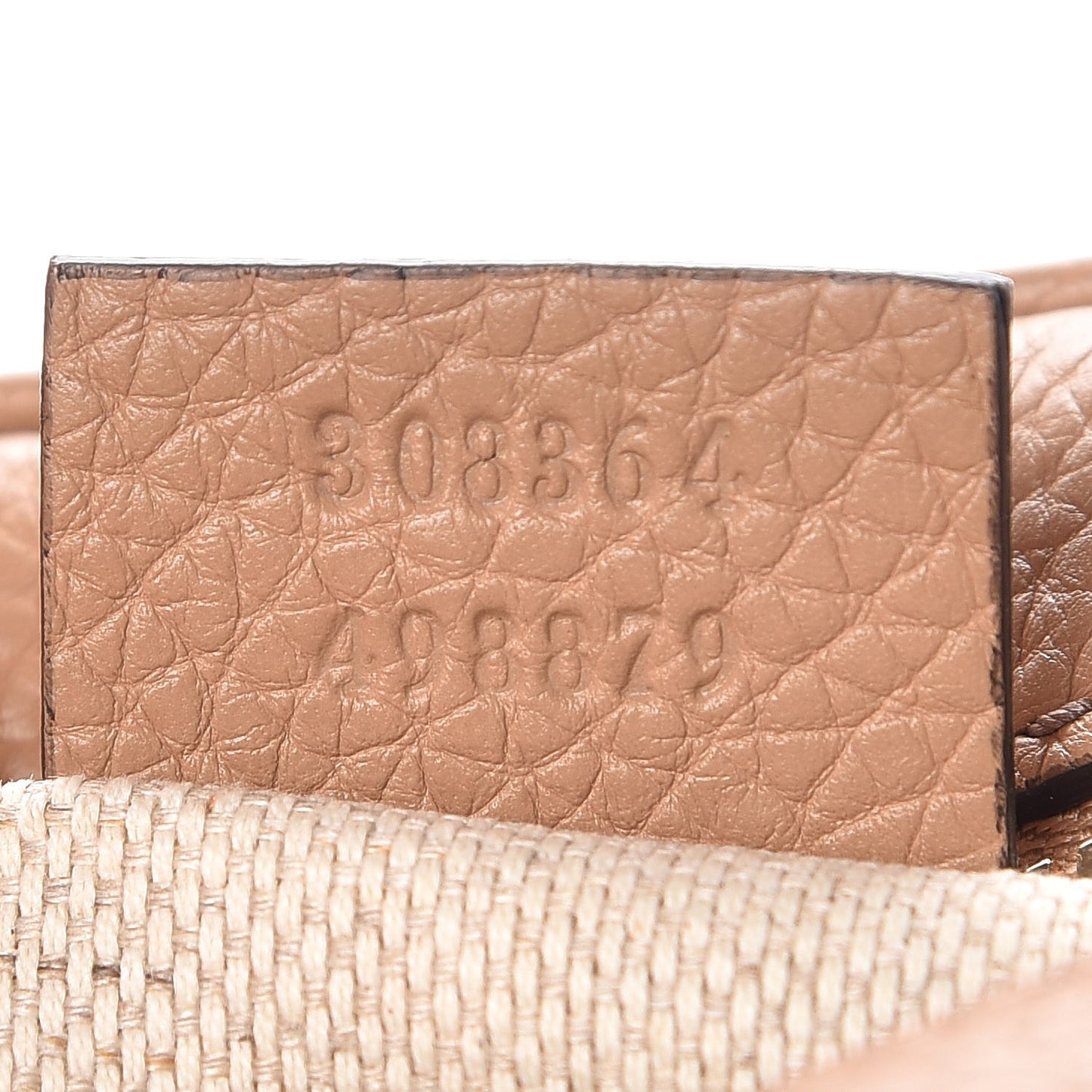 Pebbled Calfskin Small Soho Disco Bag Camelia
