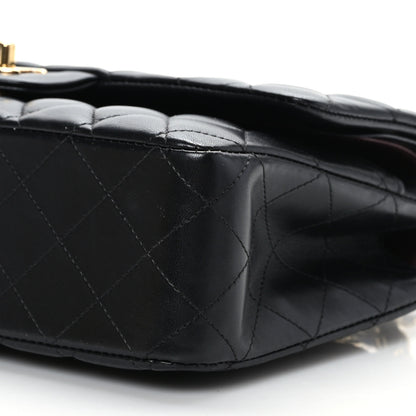 Chanel Lambskin Quilted Medium Double Flap Black 9 of 9